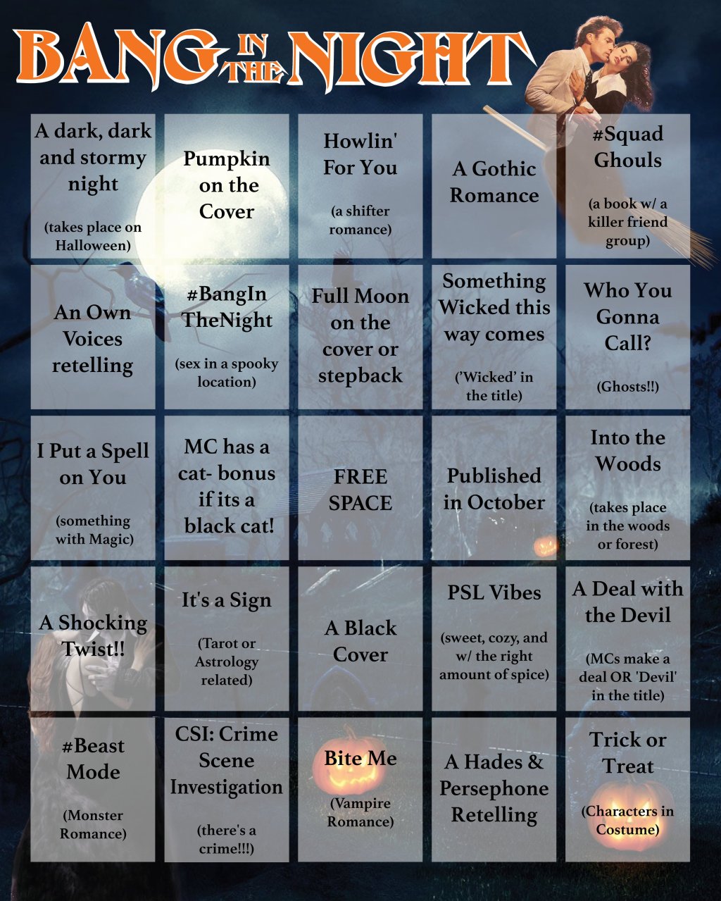 #BangInTheNightBingo TBR