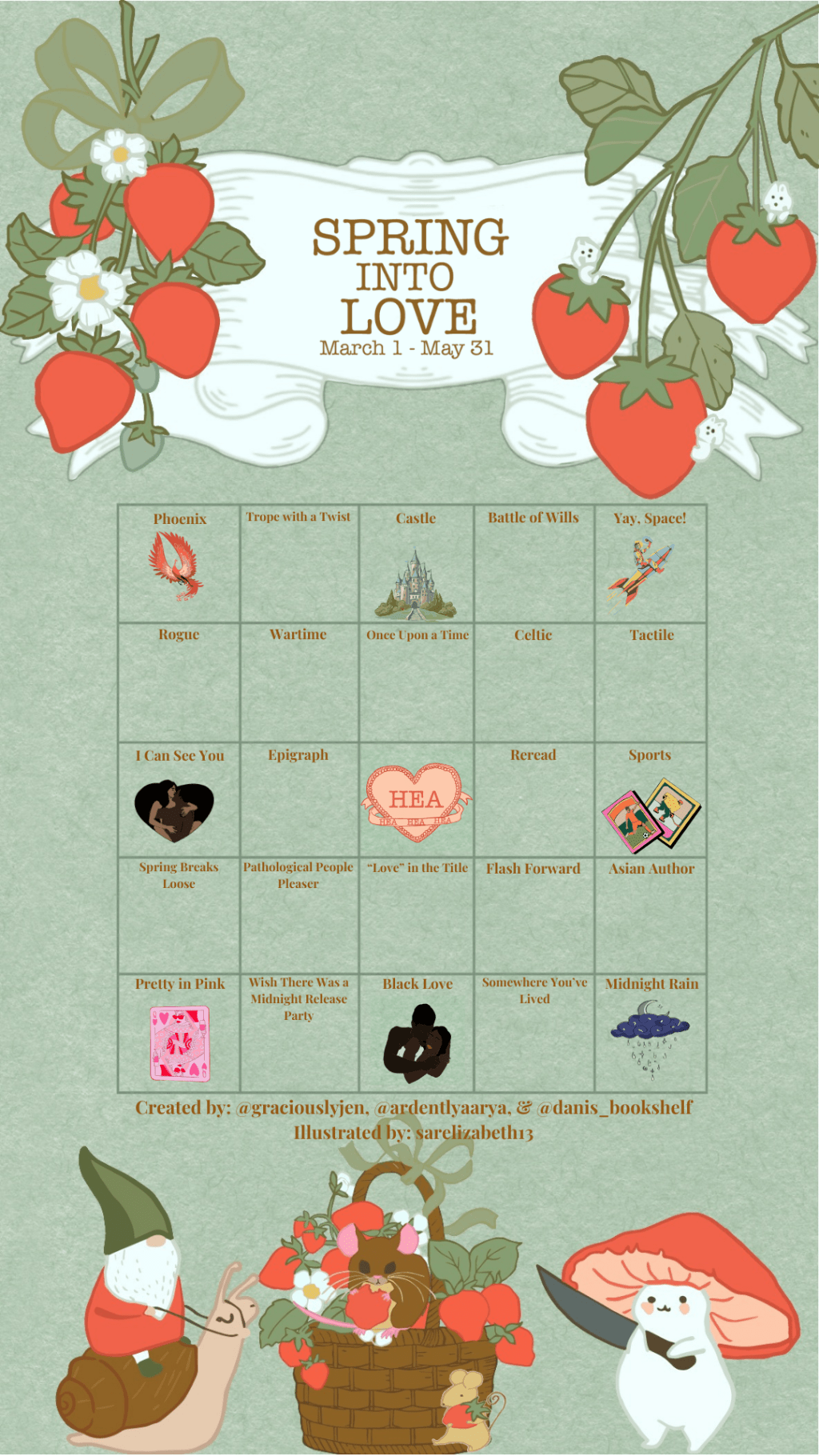 #SpringIntoLoveBingo Announcement &&nbsp;TBR