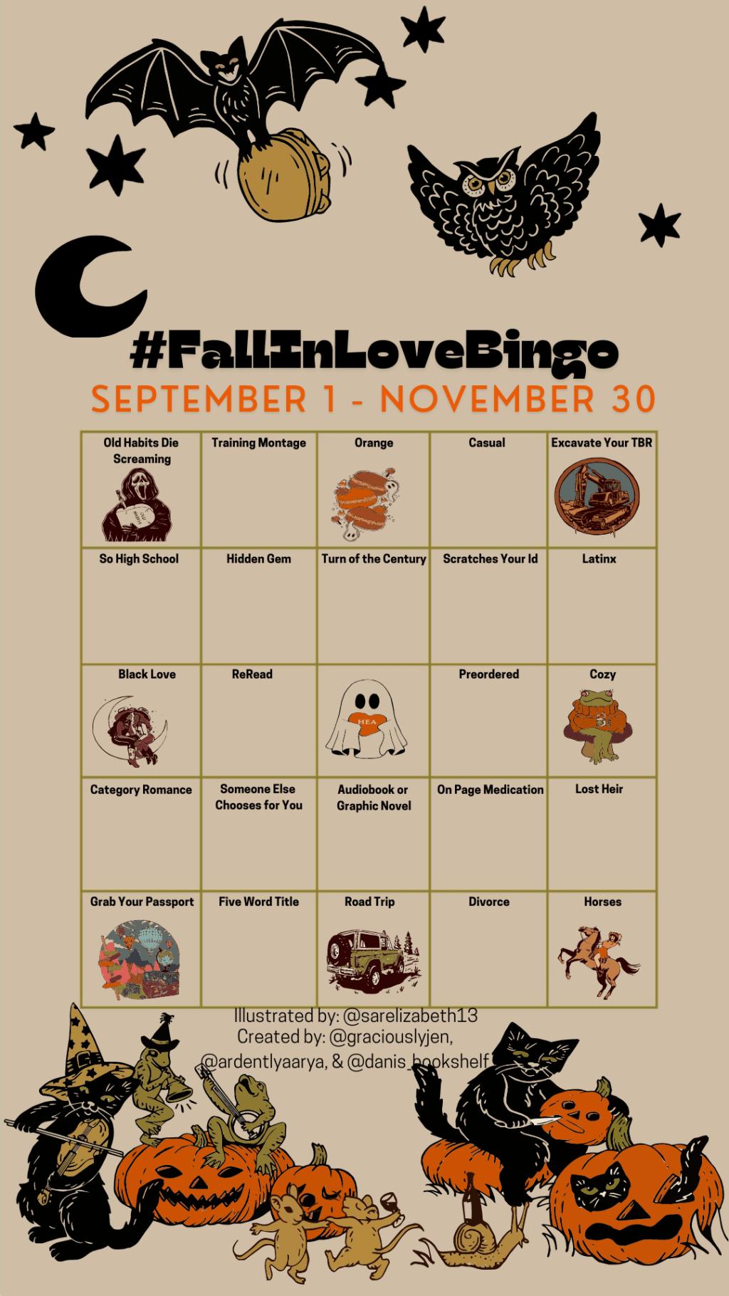 #FallInLoveBingo Wrap Up